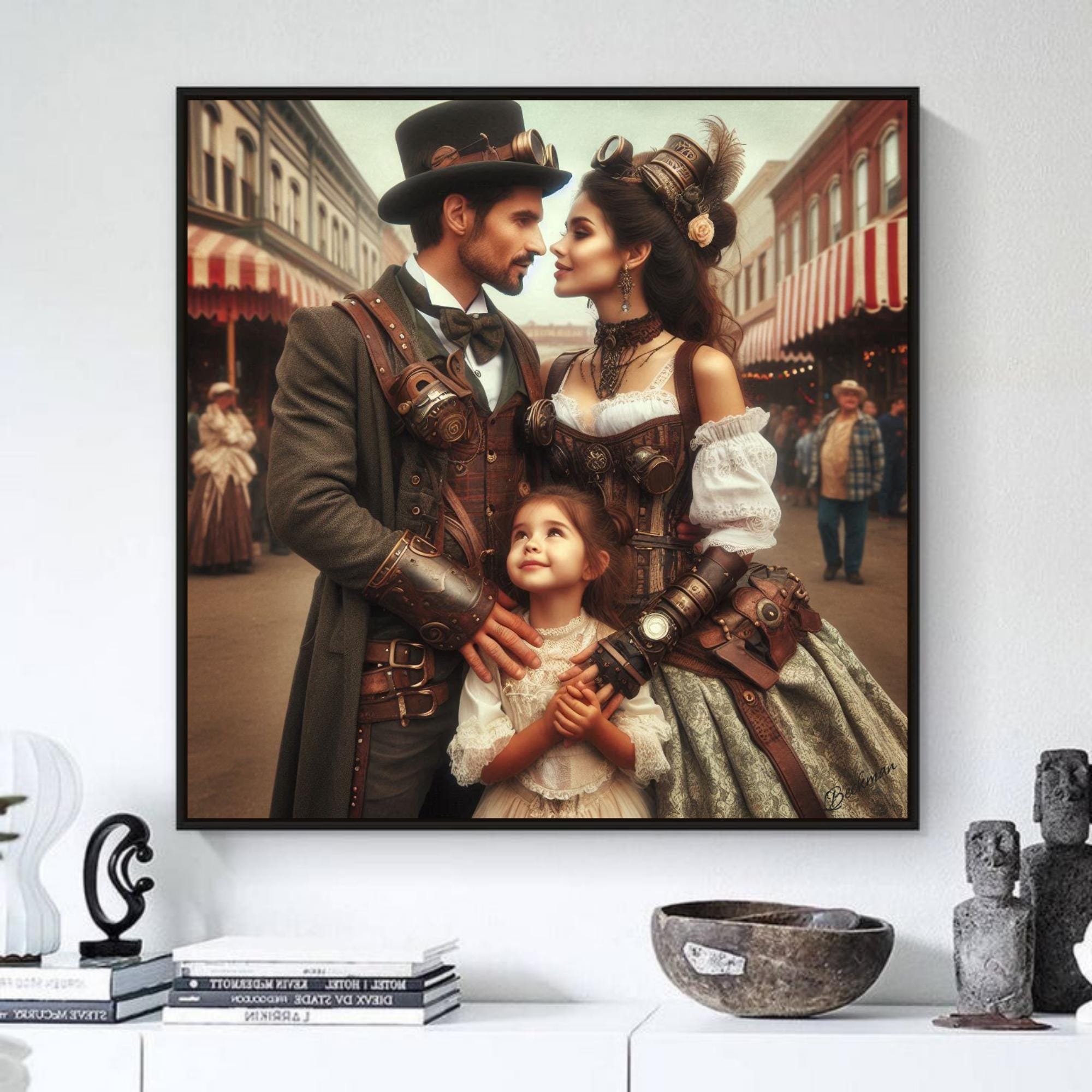 Steampunk Romance Printable Wall Art| Home Decor Wall Art| Trendy Modern Wall Art| Romantic Decor Gift| Home Wall Art| Steampunk Style Gift