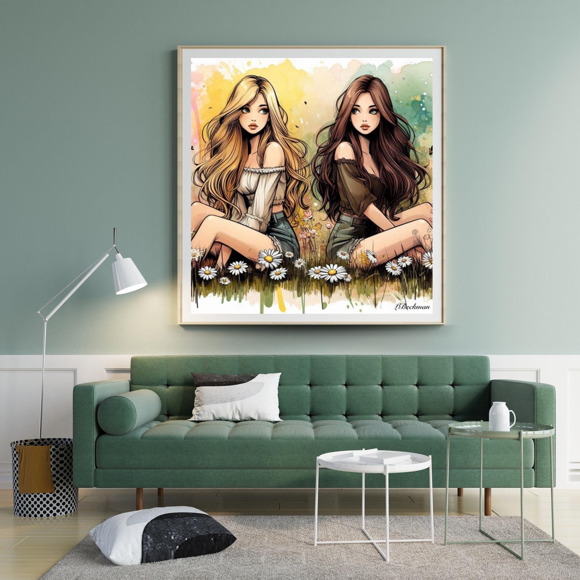 Sister's Bond Printable Wall Art| Canvas Wall Art| Sibling Canvas| Sister Print| Sister Love| Room Decor| Sister Canvas Art| Wall Art