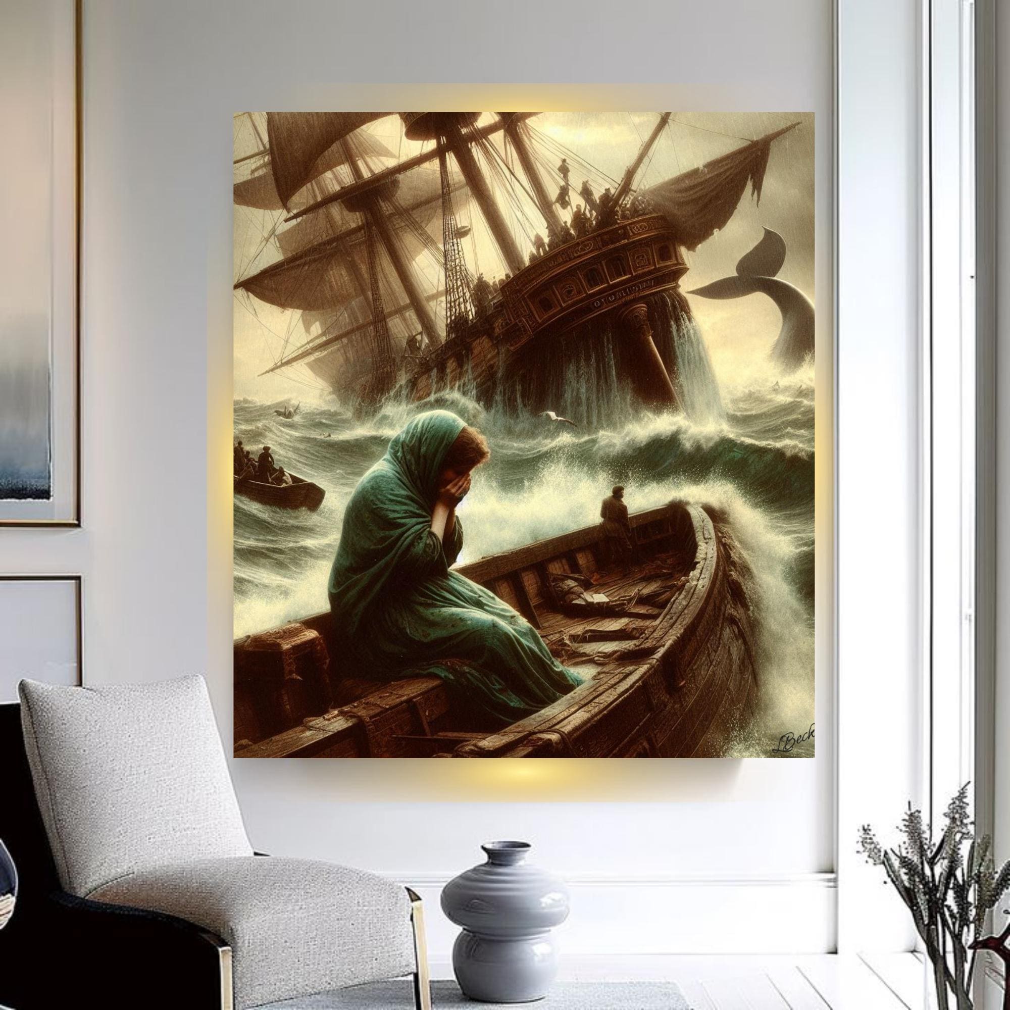 4 Pages Lost at Sea Digital Prints Wall Decor| Ocean Wall Art| Printable Wall Art| Titanic Poster| Unique Gift|  Ship Decor| Retro Design