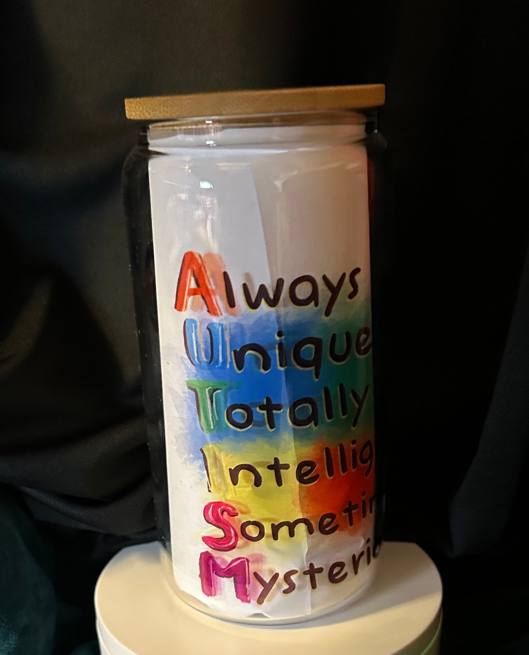 Autism | 16 oz Libby Style Glass | April is Autism Month | Autism Gift | Show Support