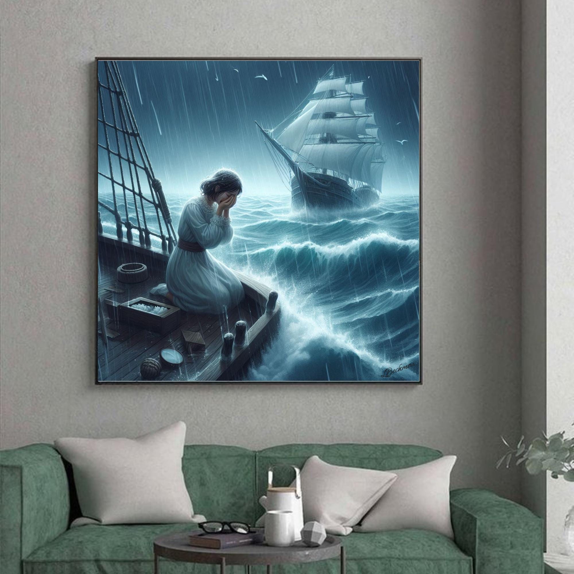 4 Pages Lost at Sea Digital Prints Wall Decor| Ocean Wall Art| Printable Wall Art| Titanic Poster| Unique Gift|  Ship Decor| Retro Design