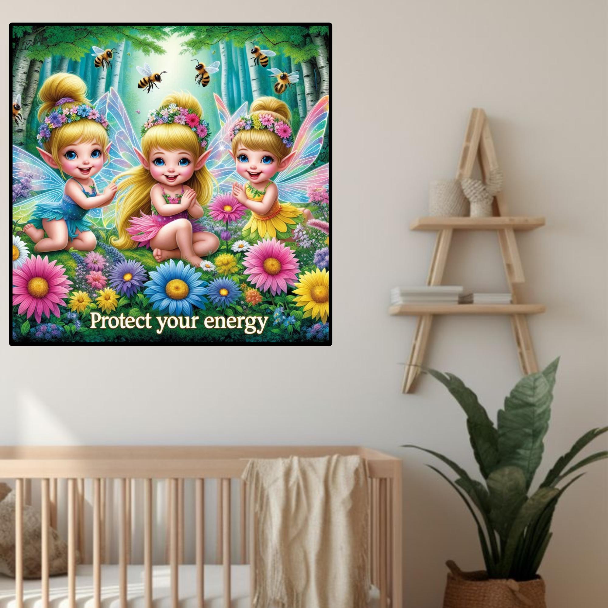 Protect Your Energy Home Design| Wall Decor| Printable Wall Art| Living Room Decor| Spiritual Wall Art| Good Vibes Art| Positive Energy Art