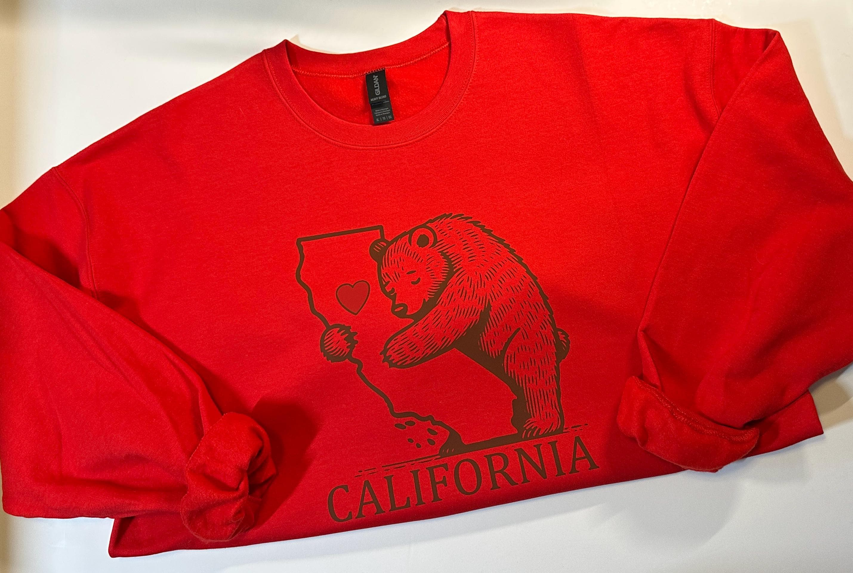 California Strong crewneck sweatshirt, My heart is with California, California Roots, L A Strong, California Wild Fires, Pray for California