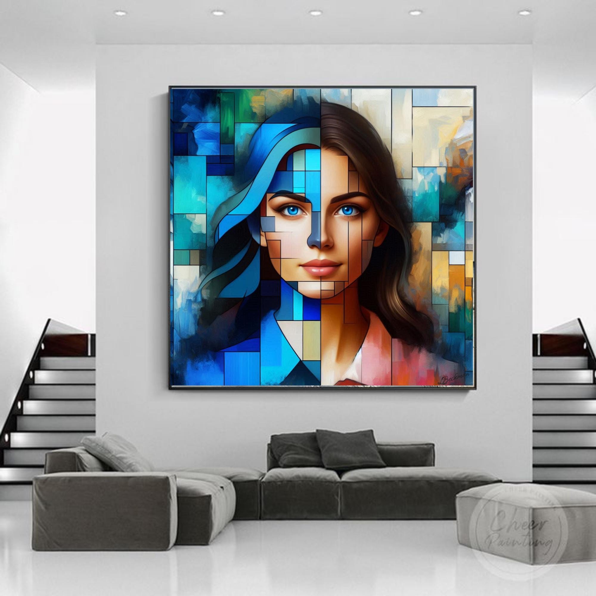 4 Pages Grand Prismatic Digital Print| Colorful Wall Art| Digital Download| Interior Design| Wall Art Bedroom| Gift Idea| Girls Room Decor