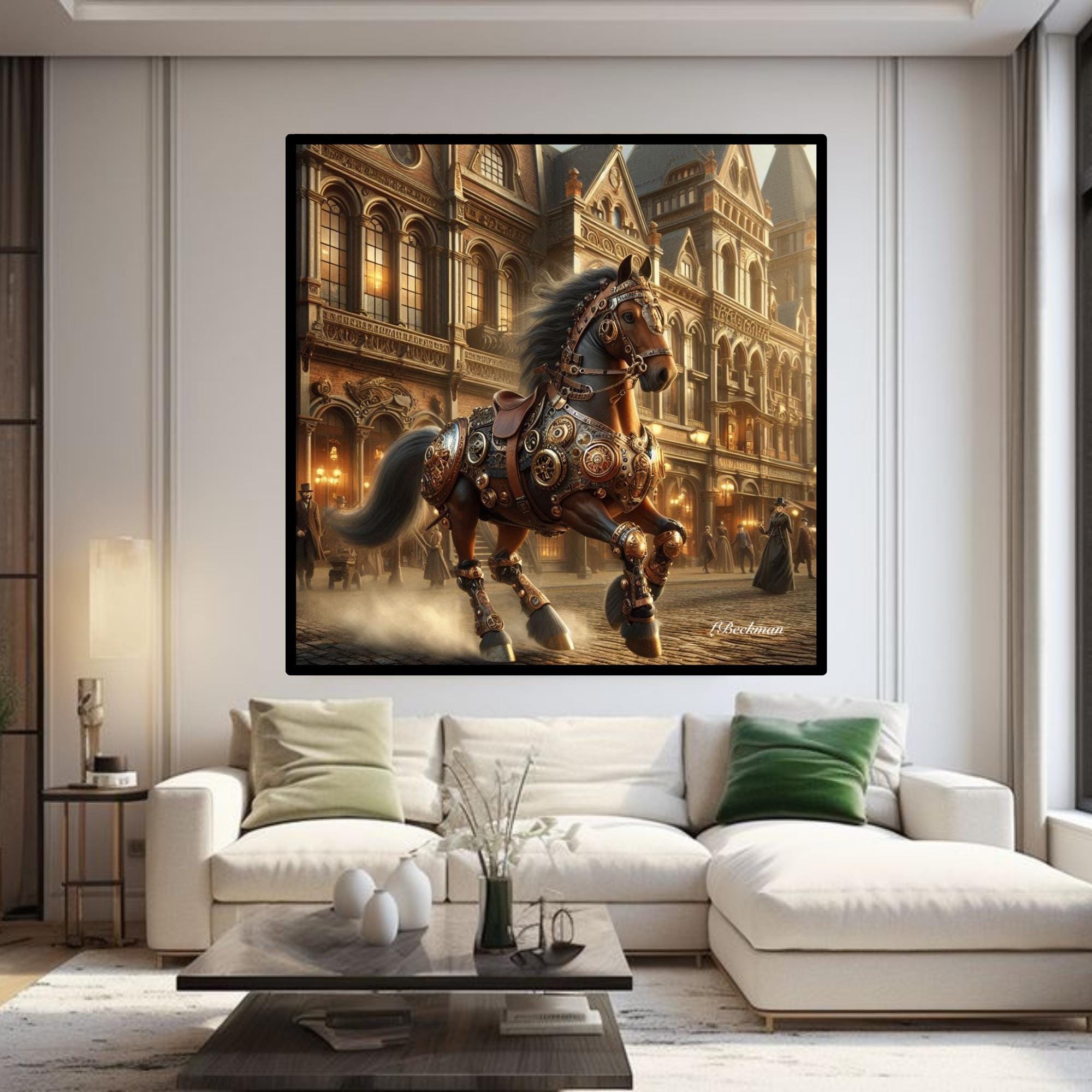 2 Page Steampunk Stallions Printable Wall Art| Home Decor Wall Art| Trendy Modern Wall Art| Horse lovers Gift| Home Wall Art| Steampunk Gift