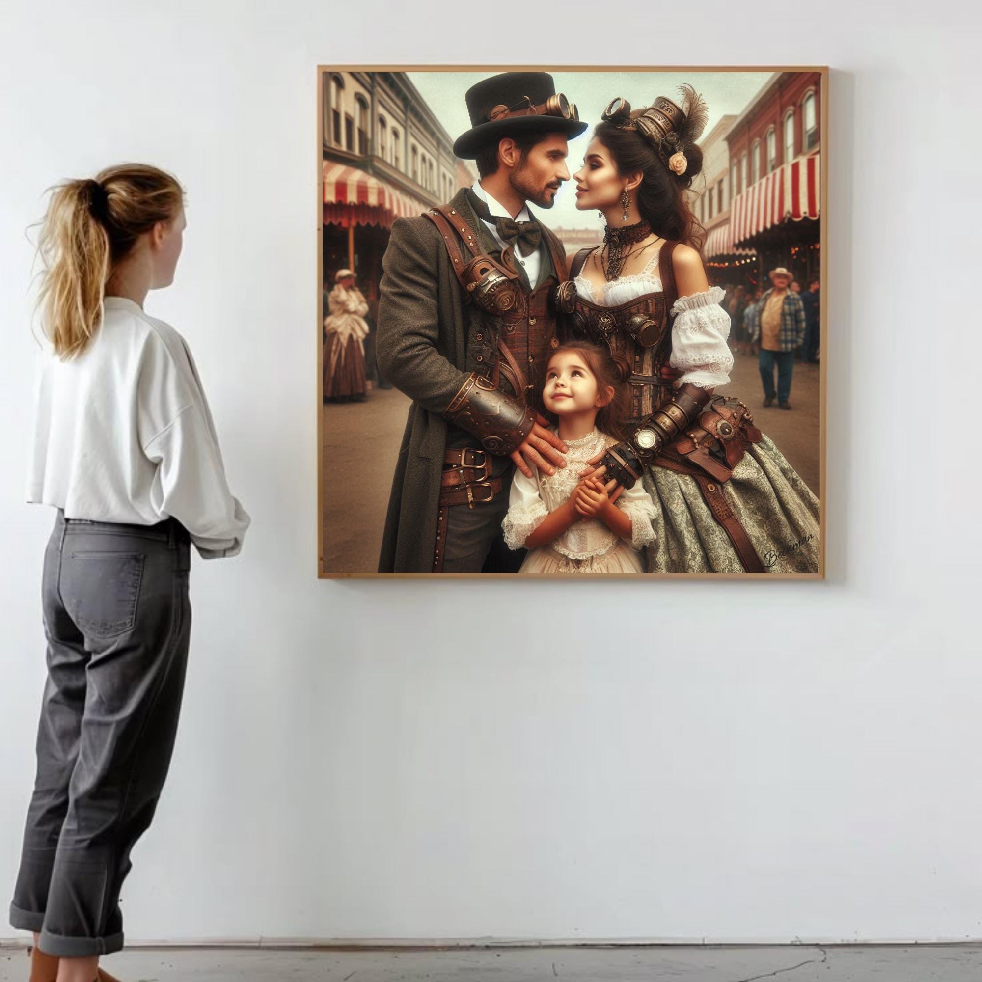 Steampunk Romance Printable Wall Art| Home Decor Wall Art| Trendy Modern Wall Art| Romantic Decor Gift| Home Wall Art| Steampunk Style Gift