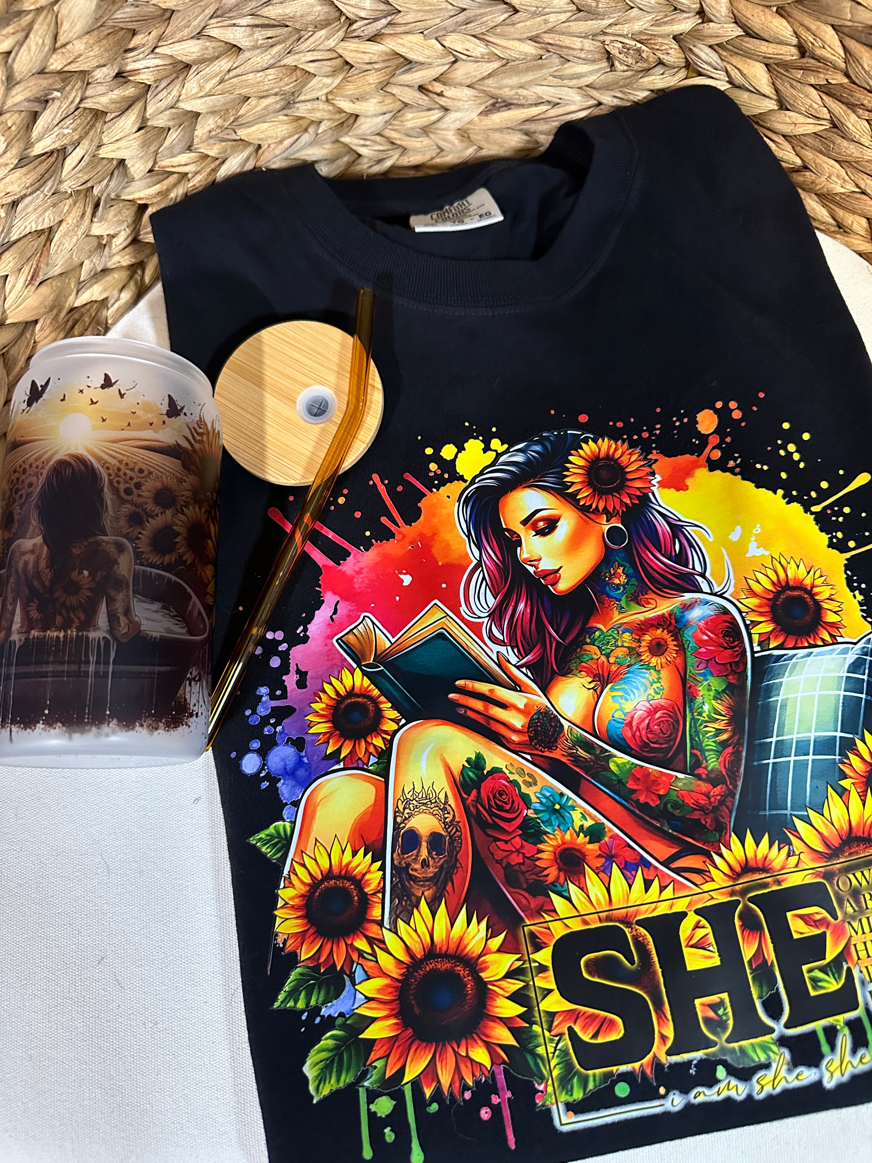 Sunflower Clothing for Women Cozy Book Bundles with Sunflower Gifts Sunflower Journal Sunflower Apparel for Women Self Love and Sunflowers Floral Journals