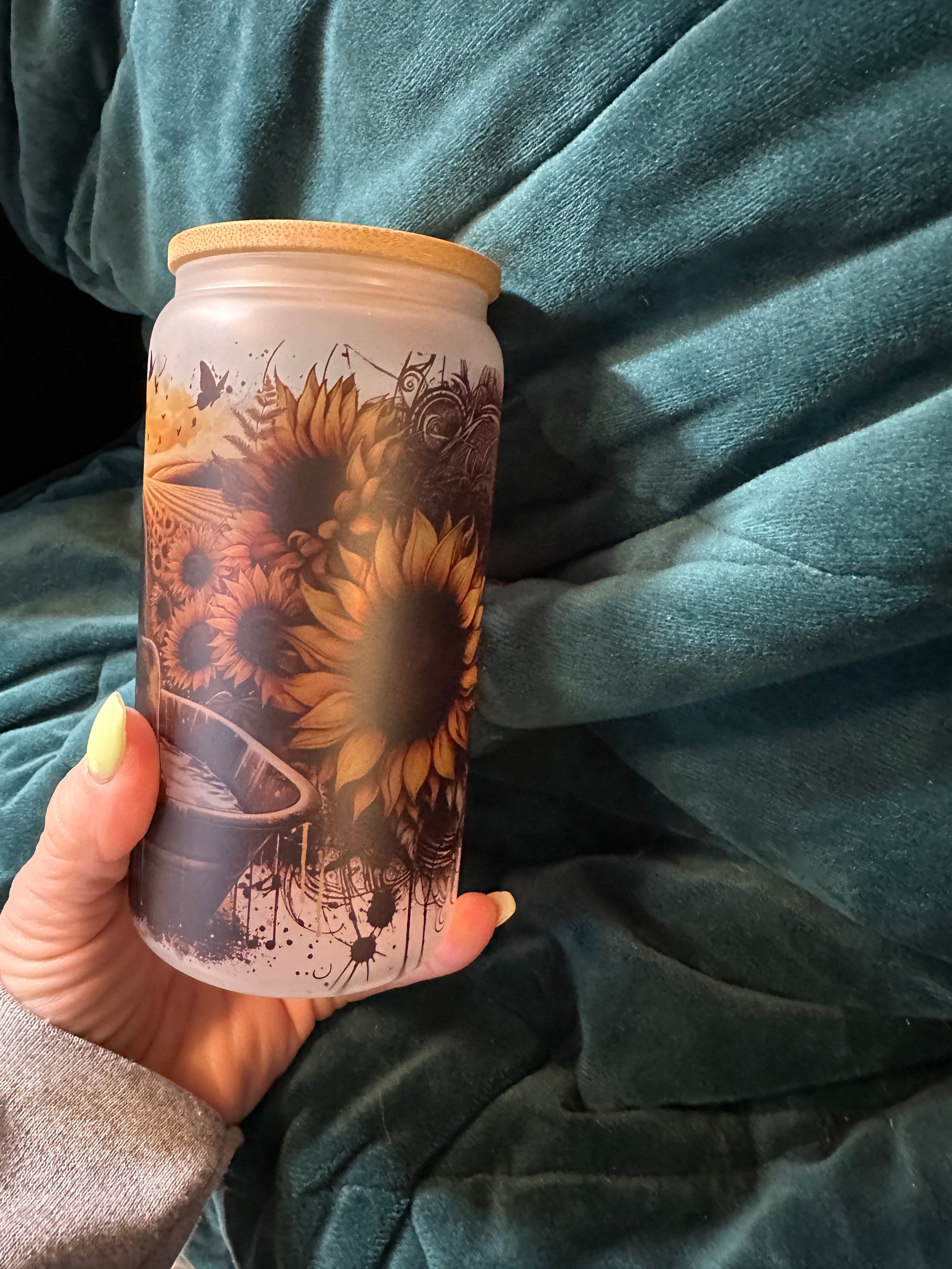 Self Love and Sunflowers | Cozy Book Bundle | Sunflower Journal | Crewneck Sweatshirt | Boxy Short Sleeve T-shirt