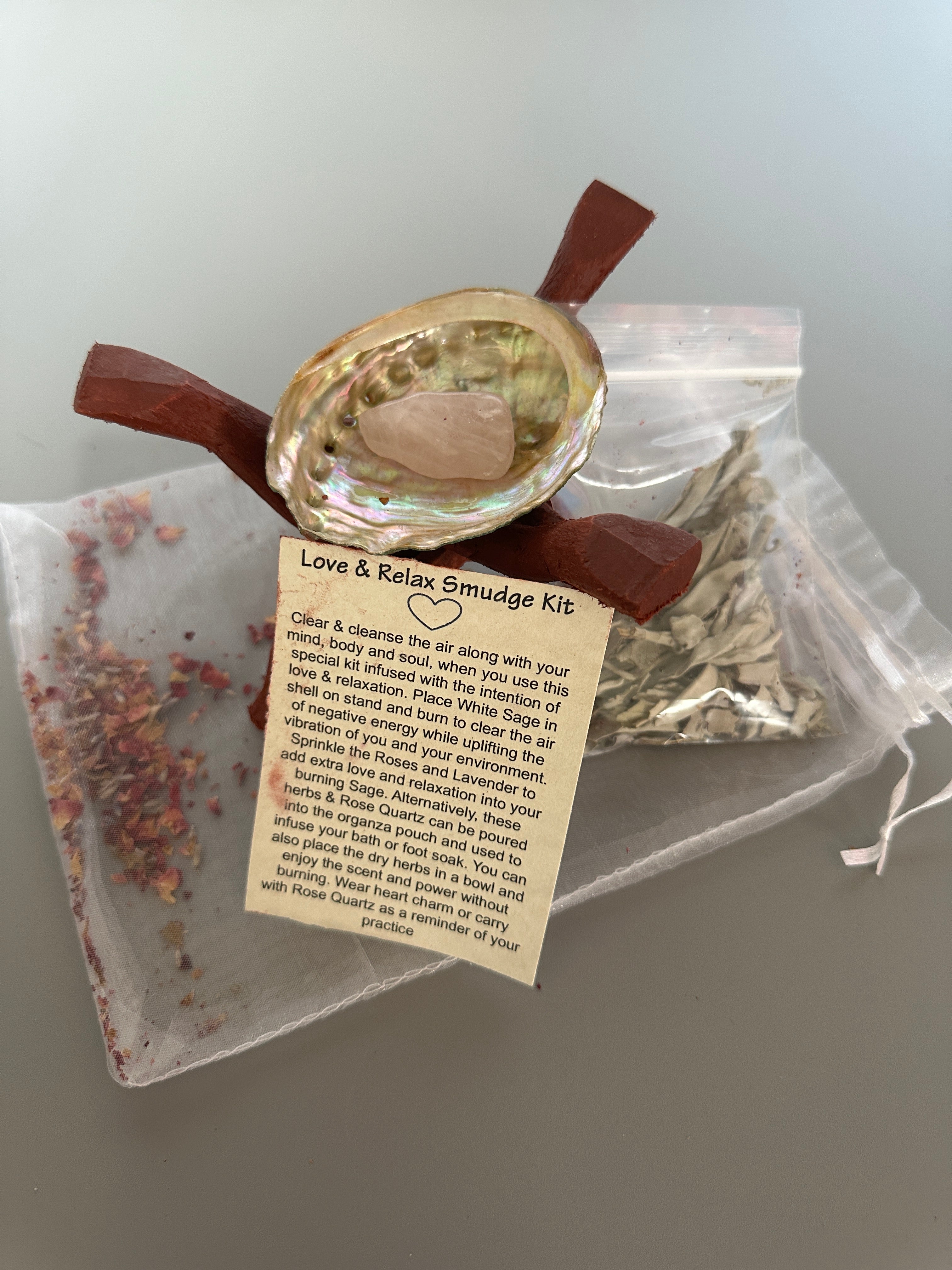 LoveAndRelaxSmudgeKit SpiritualCleansing