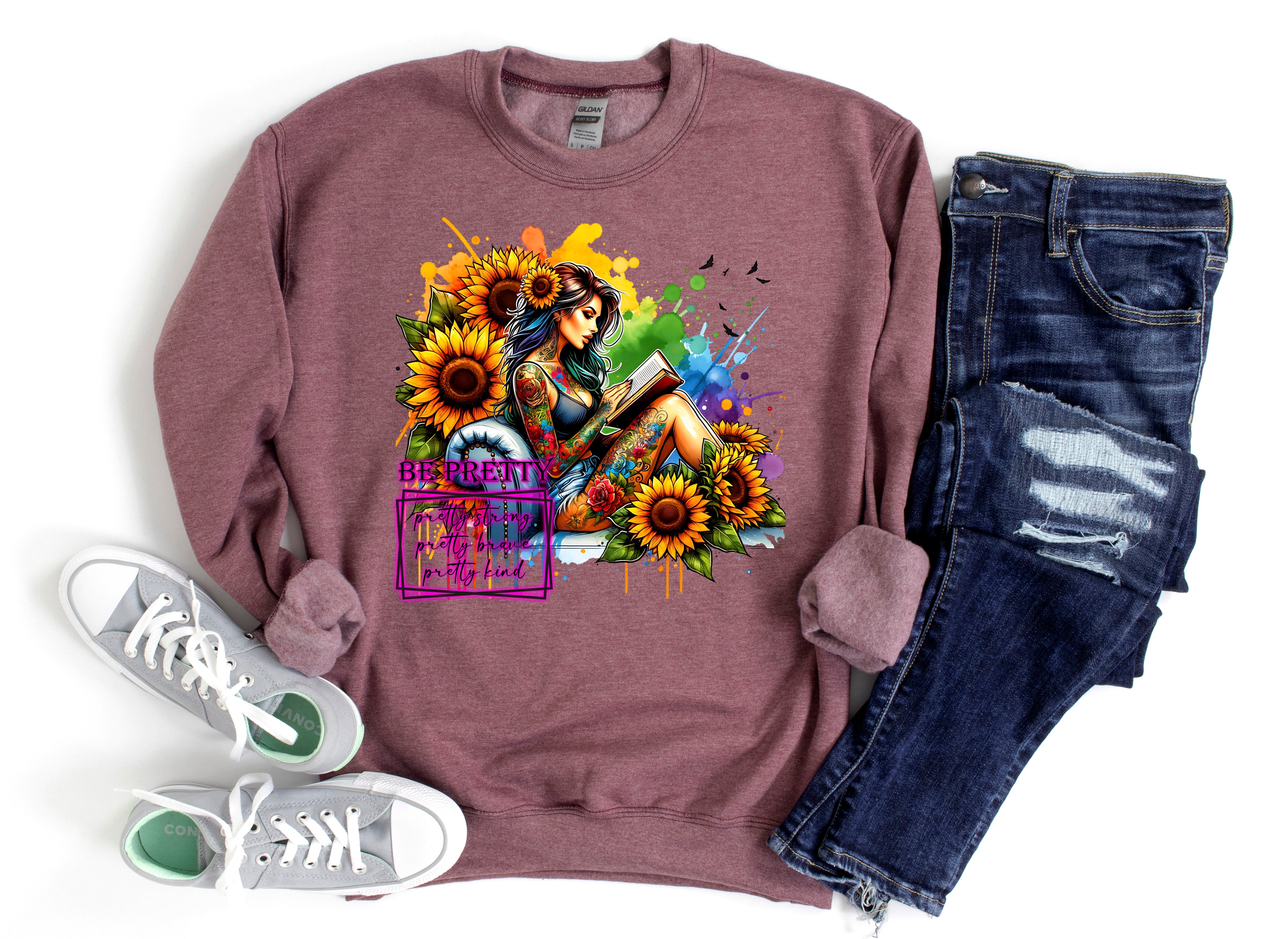 Sunflower Clothing for Women Cozy Book Bundles with Sunflower Gifts Sunflower Journal Sunflower Apparel for Women Self Love and Sunflowers Floral Journals