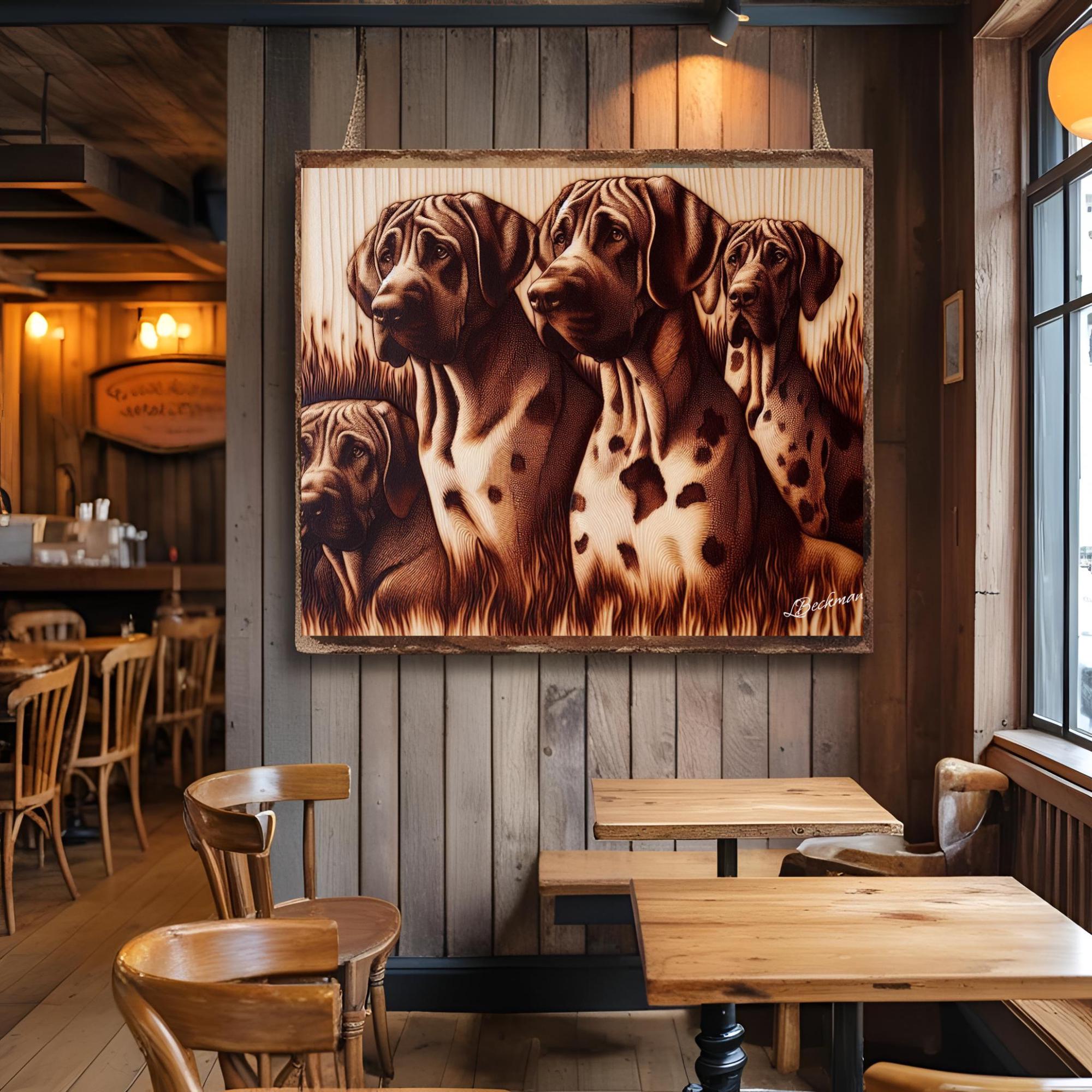 Printable Great Danes Wall Decor| Dog Wall Art| Pet Portrait| Living Room Art| Animal Wall Prints| Dog Digital Prints| Gift for Dog Lovers