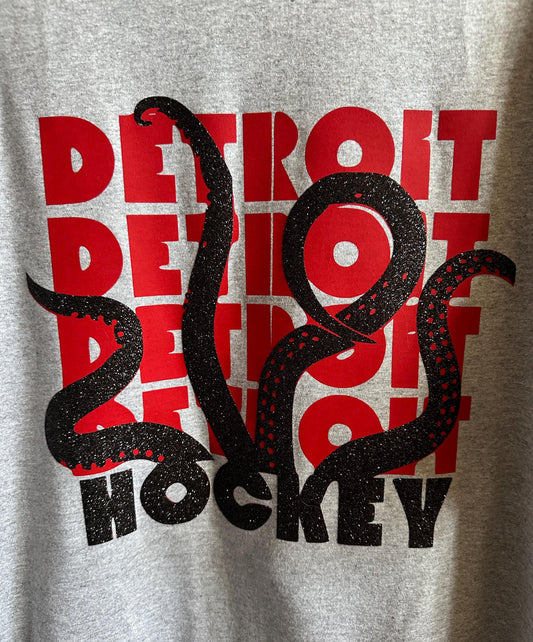 DETROIT REDWINGS HOCKEY T-shirt crew neck and now Hoodies!