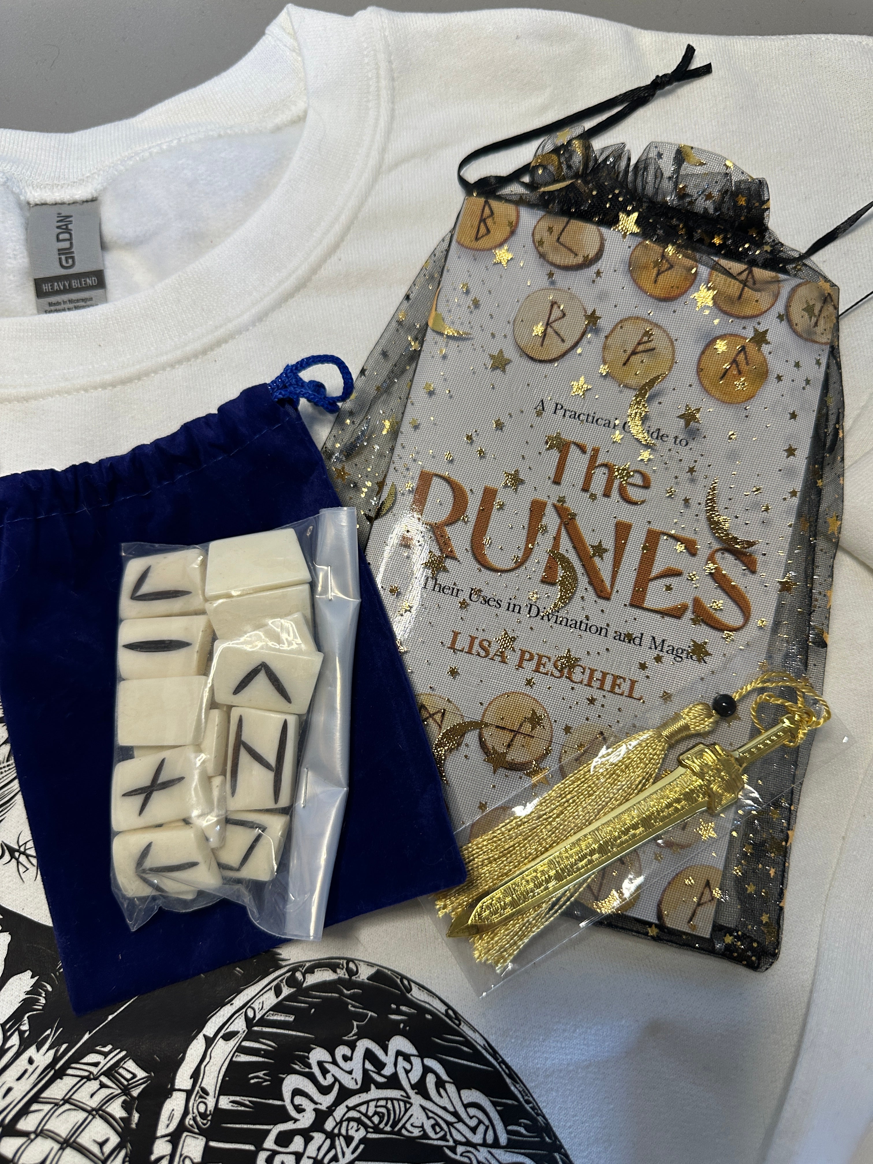 Runes Gift Set | Cozy Book & Apparel Bundle norse mythology gifts