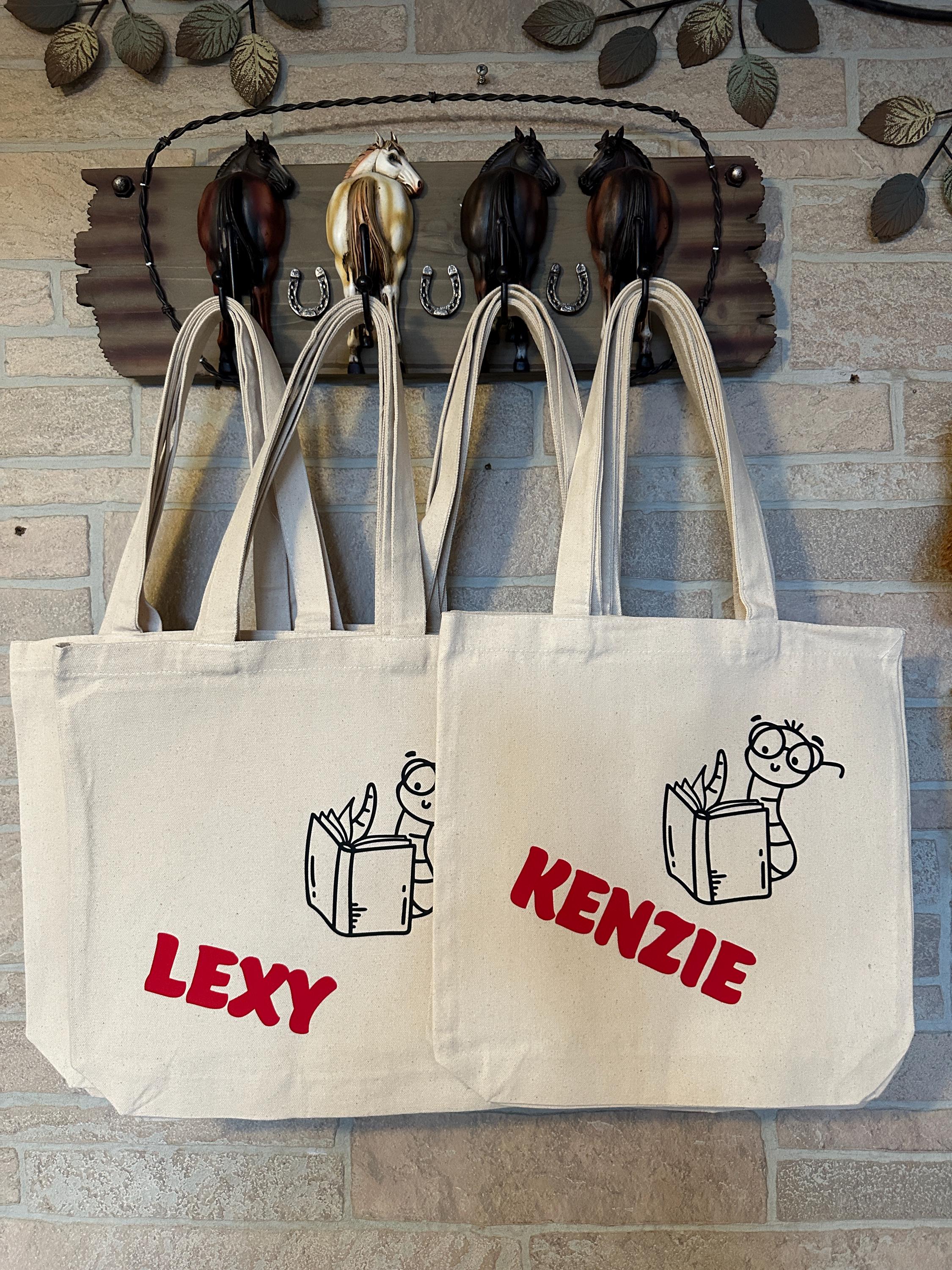 Canvas Tote | Personalized Book Bag | Accessories | Shopping | Kids Book Bag | Toys