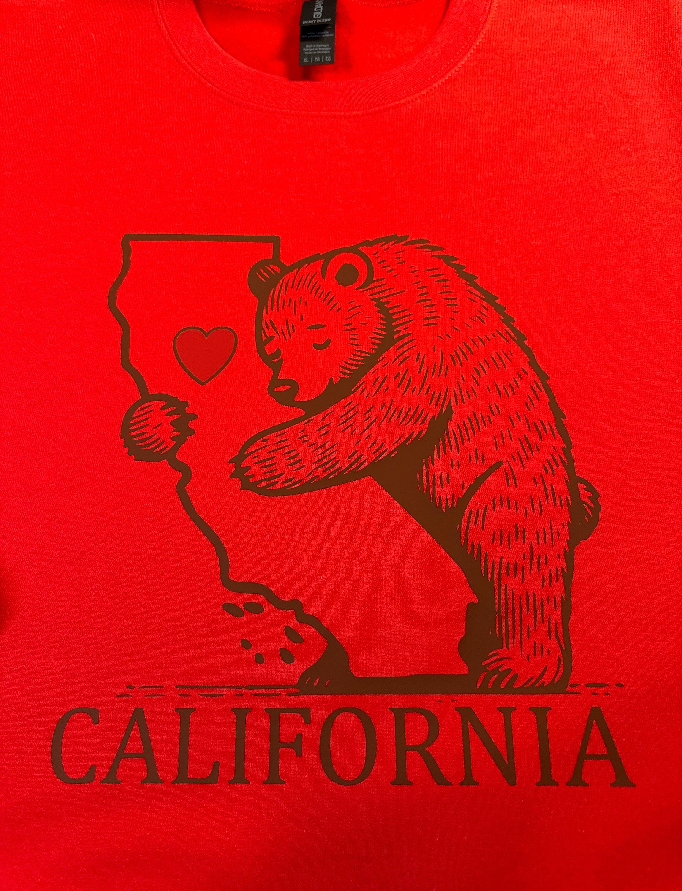 California Strong crewneck sweatshirt, My heart is with California, California Roots, L A Strong, California Wild Fires, Pray for California