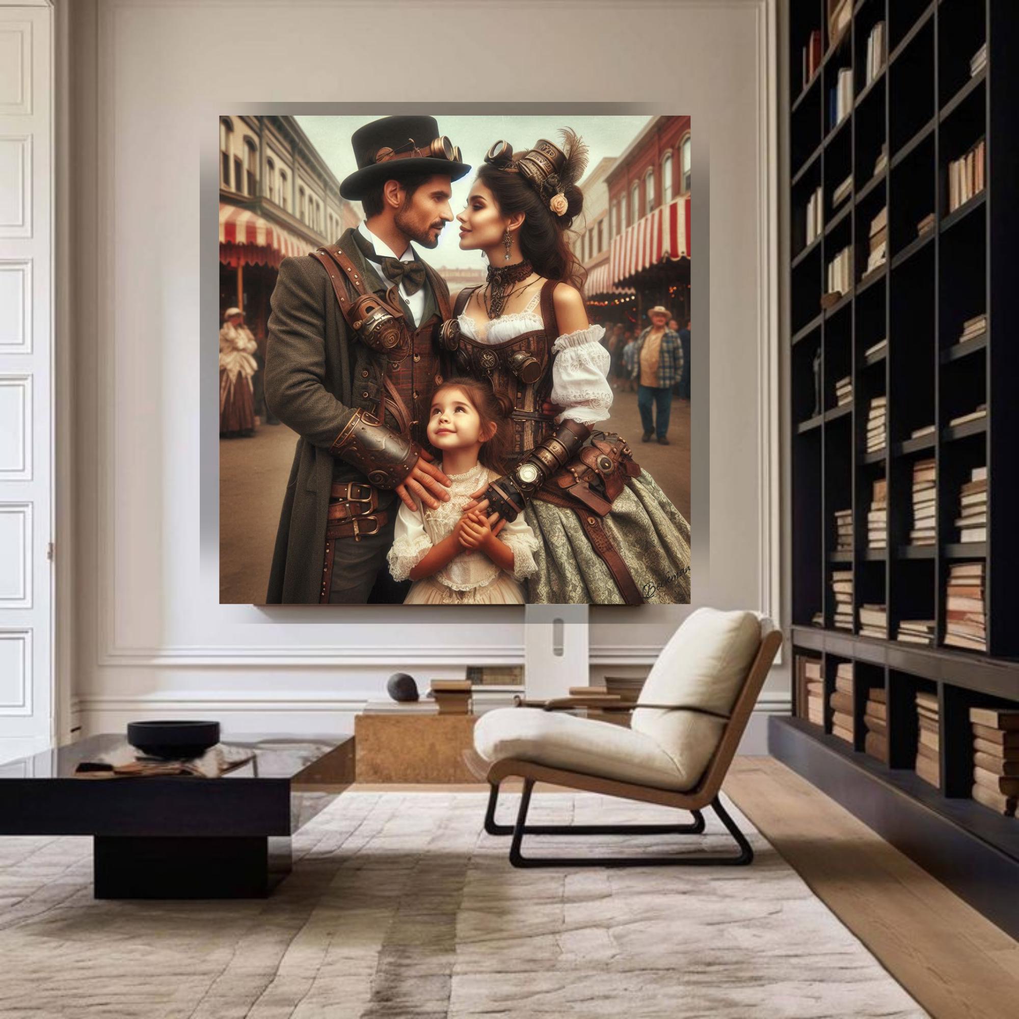 Steampunk Romance Printable Wall Art| Home Decor Wall Art| Trendy Modern Wall Art| Romantic Decor Gift| Home Wall Art| Steampunk Style Gift