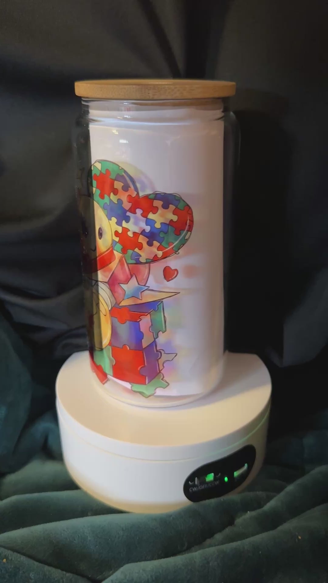 Autism | 16 oz Libby Style Glass | April is Autism Month | Autism Gift | Show Support