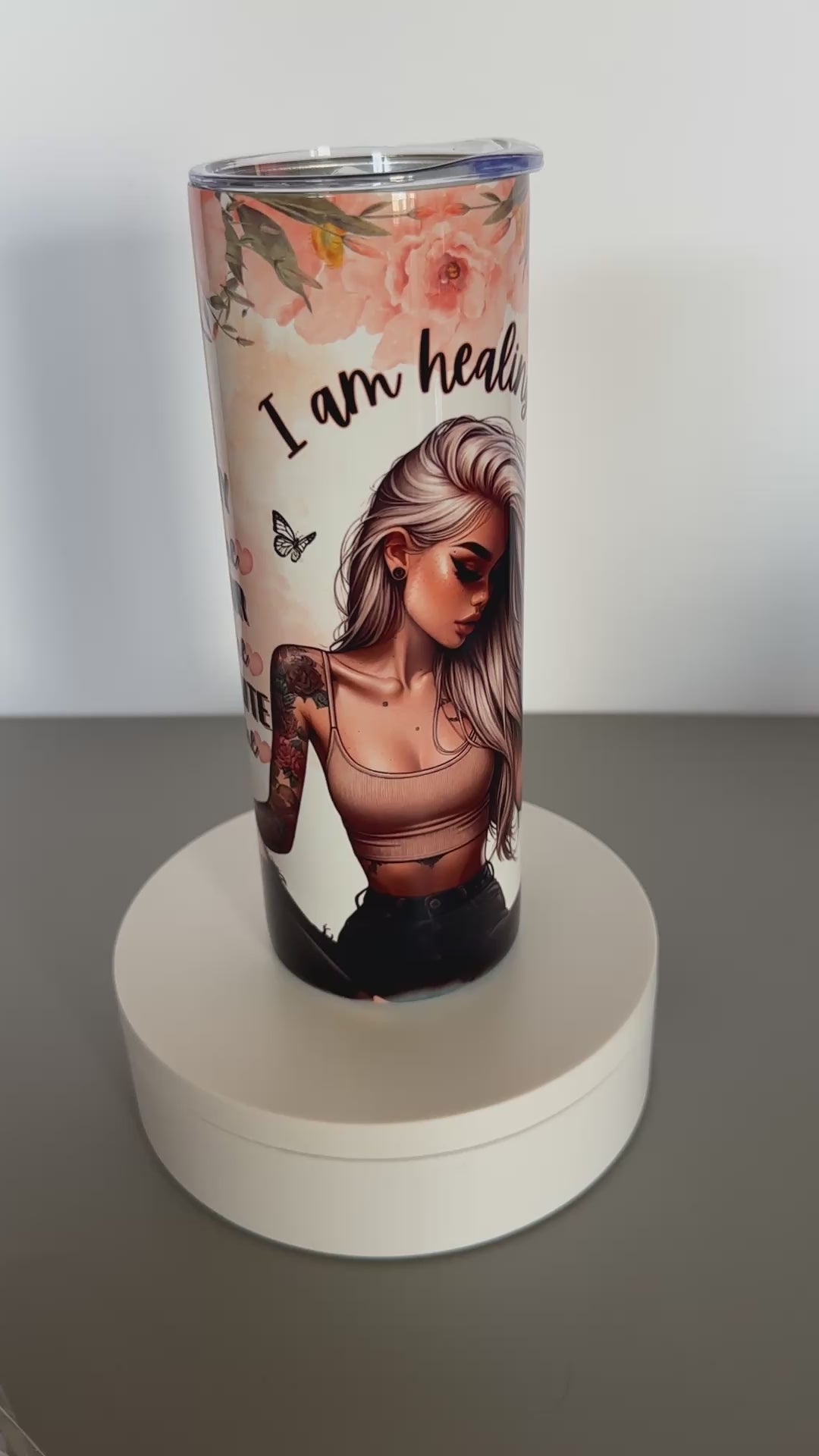 Anxiety Relief Products PEN Wellness Travel Mug Motivational Quote Tumbler Mental Health Awareness Mug Positive Affirmation Tumbler Mindfulness Drinkware Self-Care Mug Be True To Yourself Tumbler 20 oz Stainless Steel Tumbler PROTECTION Healing Drinkware Mental Health Tumbler
